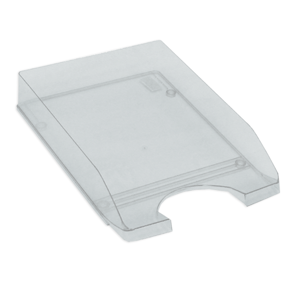 METRON ΔΙΣΚΟΣ ΓΡΑΦΕΙΟΥ ΠΛΑΣΤΙΚΟΣ 26x35x6.5cm FLUO ΔΙΑΦΑΝΟΣ