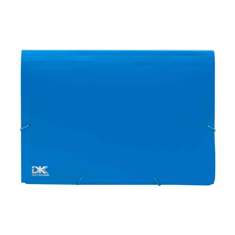 DATA KING ΦΑΚΕΛΟΣ ΛΑΣΤΙΧΟ 12 ΘΕΣΕΩΝ Α4 ΜΠΛΕ