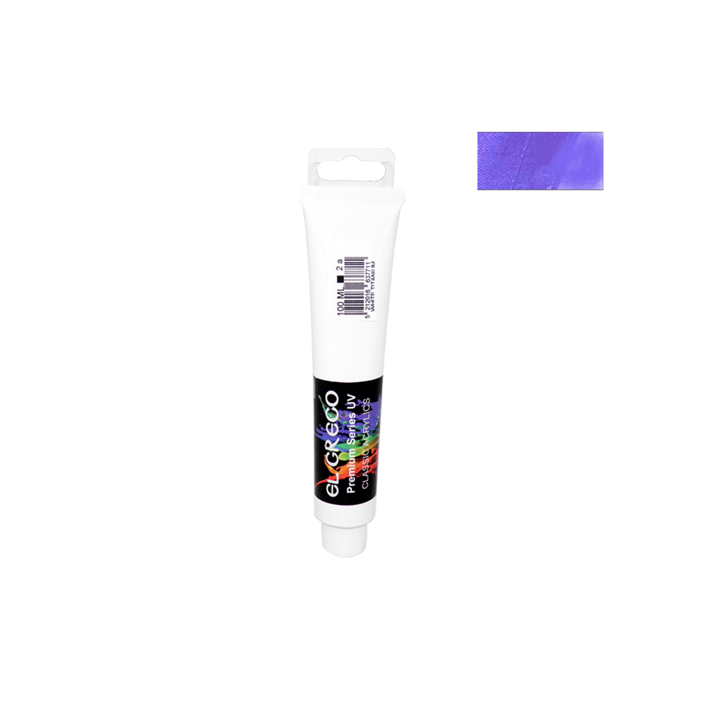 EL GRECO ΧΡΩΜΑ ΑΚΡΥΛΙΚΟ 100ml PRIMARY VIOLET  (Το προιόν πωλείται σε μεμονωμένα τεμάχια του ενός)