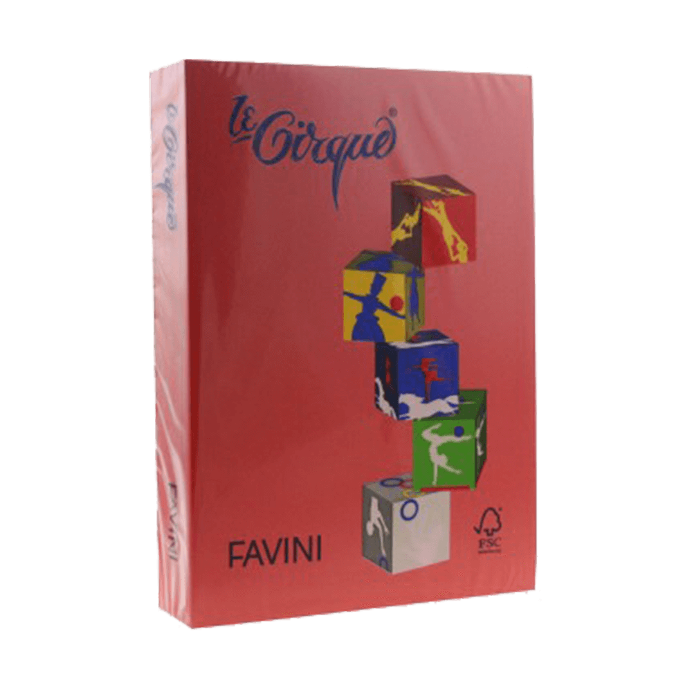 FAVINI ΧΑΡΤΙ Α4 80gsm ΚΟΚΚΙΝΟ 500 ΦΥΛΛΑ