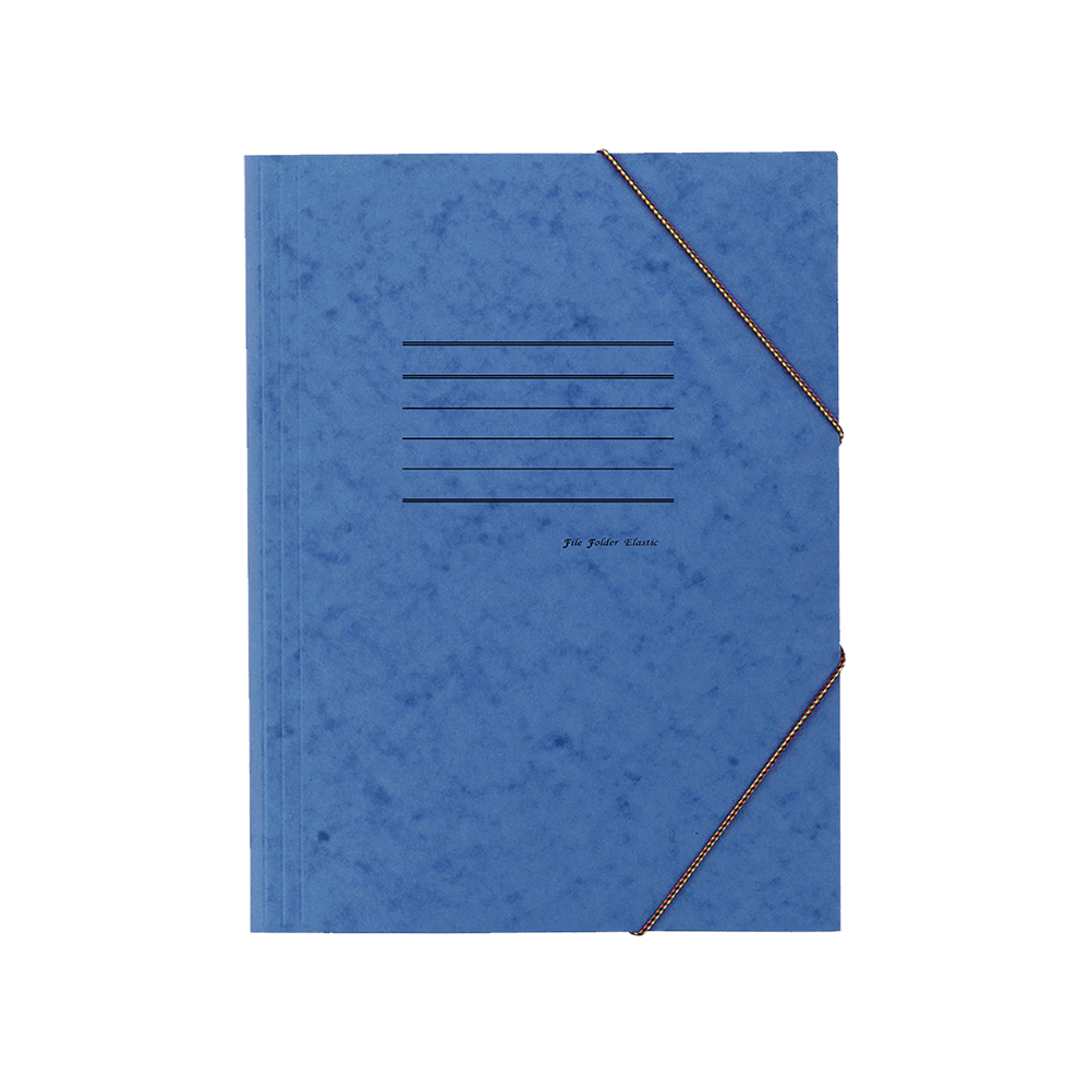 LEIZER ΝΤΟΣΙΕ ΜΕ ΛΑΣΤΙΧΟ ΠΡΕΣΠΑΝ ΓΡΑΜΜΕΣ 26x34cm ΜΠΛΕ  (Το προιόν πωλείται σε μεμονωμένα τεμάχια του ενός)