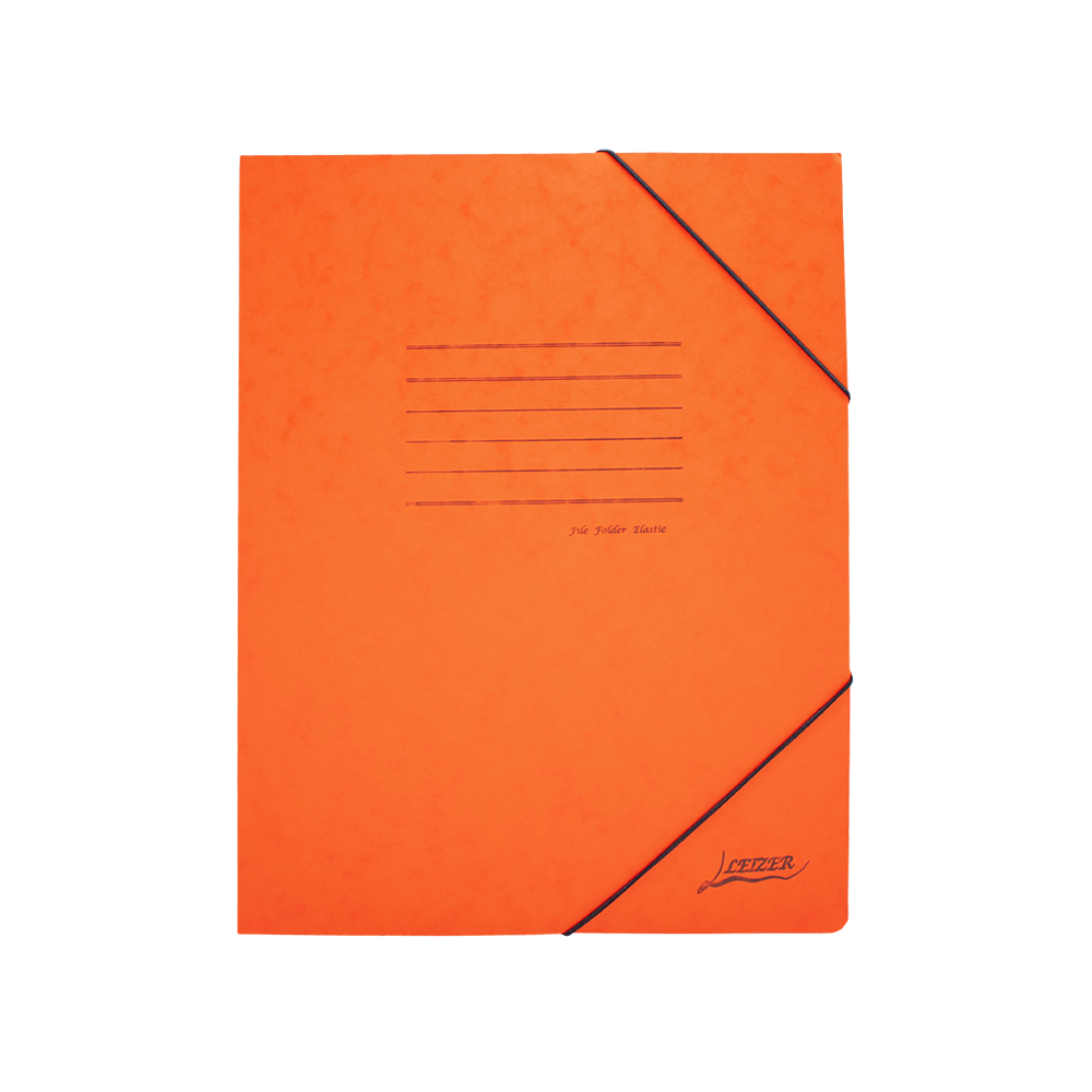 LEIZER ΝΤΟΣΙΕ ΜΕ ΛΑΣΤΙΧΟ ΠΡΕΣΠΑΝ ΓΡΑΜΜΕΣ 26x34cm ΠΟΡΤΟΚΑΛΙ  (Το προιόν πωλείται σε μεμονωμένα τεμάχια του ενός)