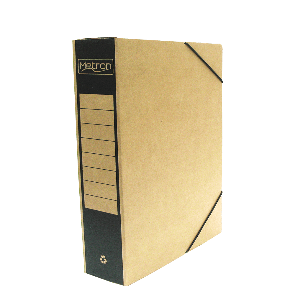 METRON ΚΟΥΤΙ ΛΑΣΤΙΧΟ ΟΙΚΟΛΟΓΙΚΟ ΣΥΜΠΑΓΕΣ ΧΑΡΤΙΝΟ 25x33x8cm ΜΑΥΡΟ