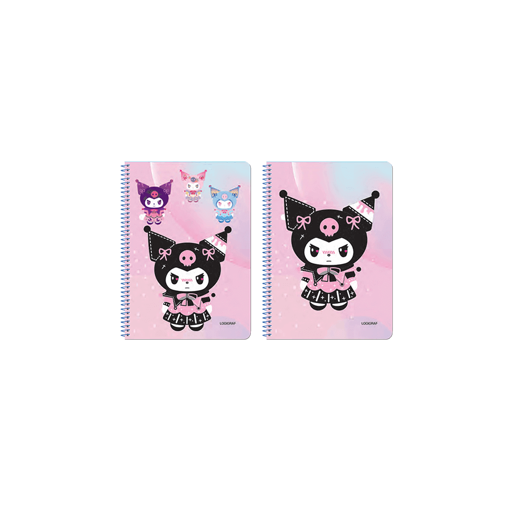 LOGIGRAF ΤΕΤΡΑΔΙΟ ΡΙΓΕ ΣΠΙΡΑΛ ΑΣΦΑΛΕΙΑΣ 40 ΦΥΛΛΑ 1 ΘΕΜΑ 17x25cm KUROMI 15 ΤΕΜΑΧ (Το προιόν πωλείται σε μεμονωμένα τεμάχια του εν