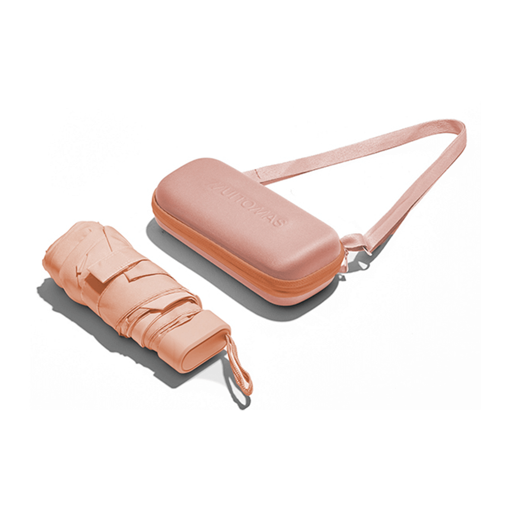 MUITOMAS ΟΜΠΡΕΛΑ ΜΕ ΘΗΚΗ ΤΣΑΝΤΑΚΙ 16.5x7.5x4.5cm ΡΟΔΑΚΙΝΙ