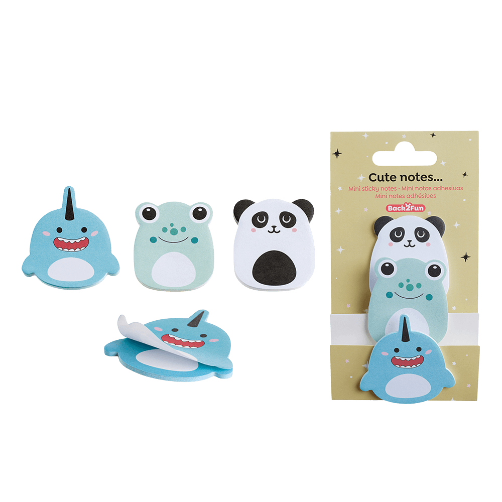 BACK2FUN ΧΑΡΤΙ ΣΗΜΕΙΩΣΕΩΝ ΑΥΤΟΚΟΛΛΗΤΟ MINI BLISTER 3 ΤΕΜΑΧΙΑ 60 ΦΥΛΛΑ 80gsm CUTE H