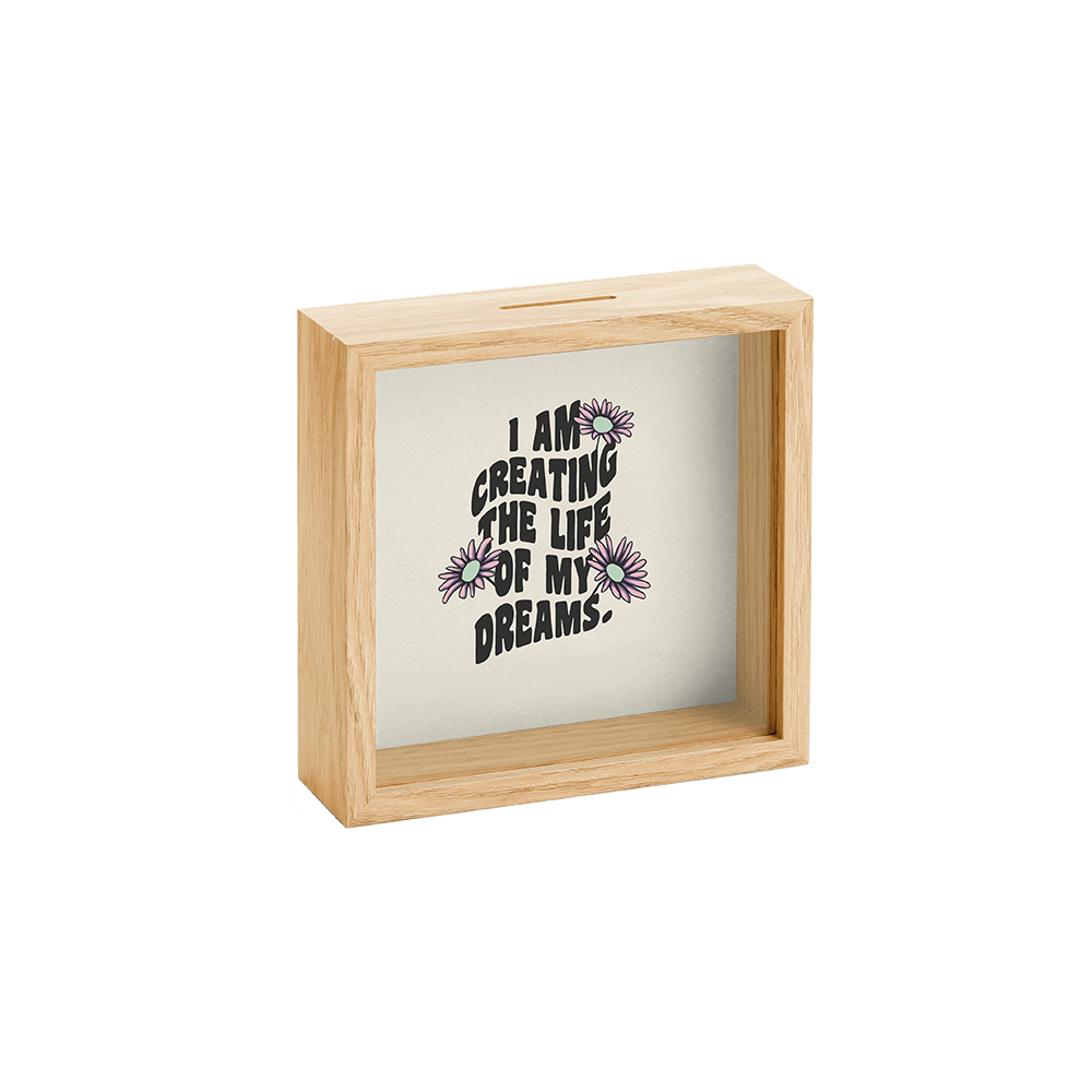 MIQUELRIUS ΚΟΥΜΠΑΡΑΣ ΞΥΛΙΝΟΣ 15x15cm HAPPY DAISIES