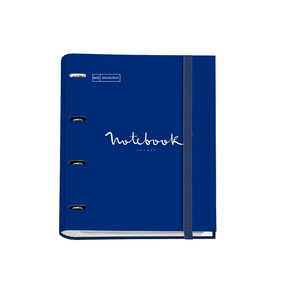 MIQUELRIUS ΝΤΟΣΙΕ ΜΕ ΛΑΣΤΙΧΟ 4 ΚΡΙΚΟΙ 35mm & ΜΠΛΟΚ 100 ΦΥΛΛΩΝ Α4 EMOTIONS ΜΠΛΕ