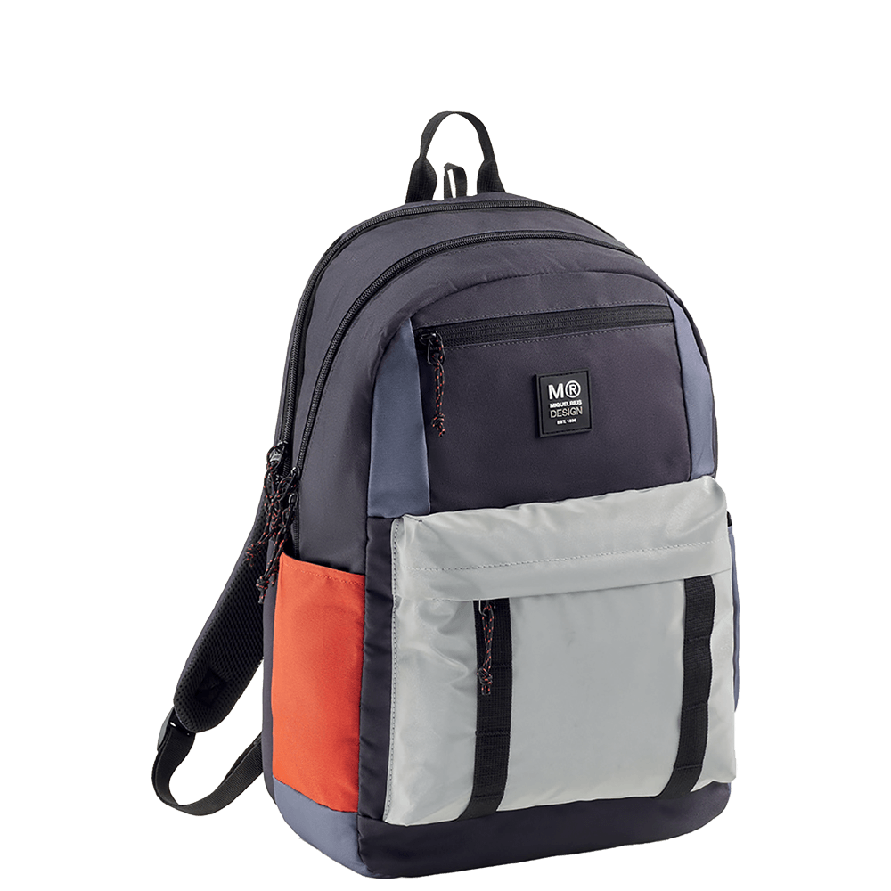 MIQUELRIUS ΤΣΑΝΤΑ ΠΛΑΤΗΣ 47x25x15.5cm RIDER ΜΠΛΕ