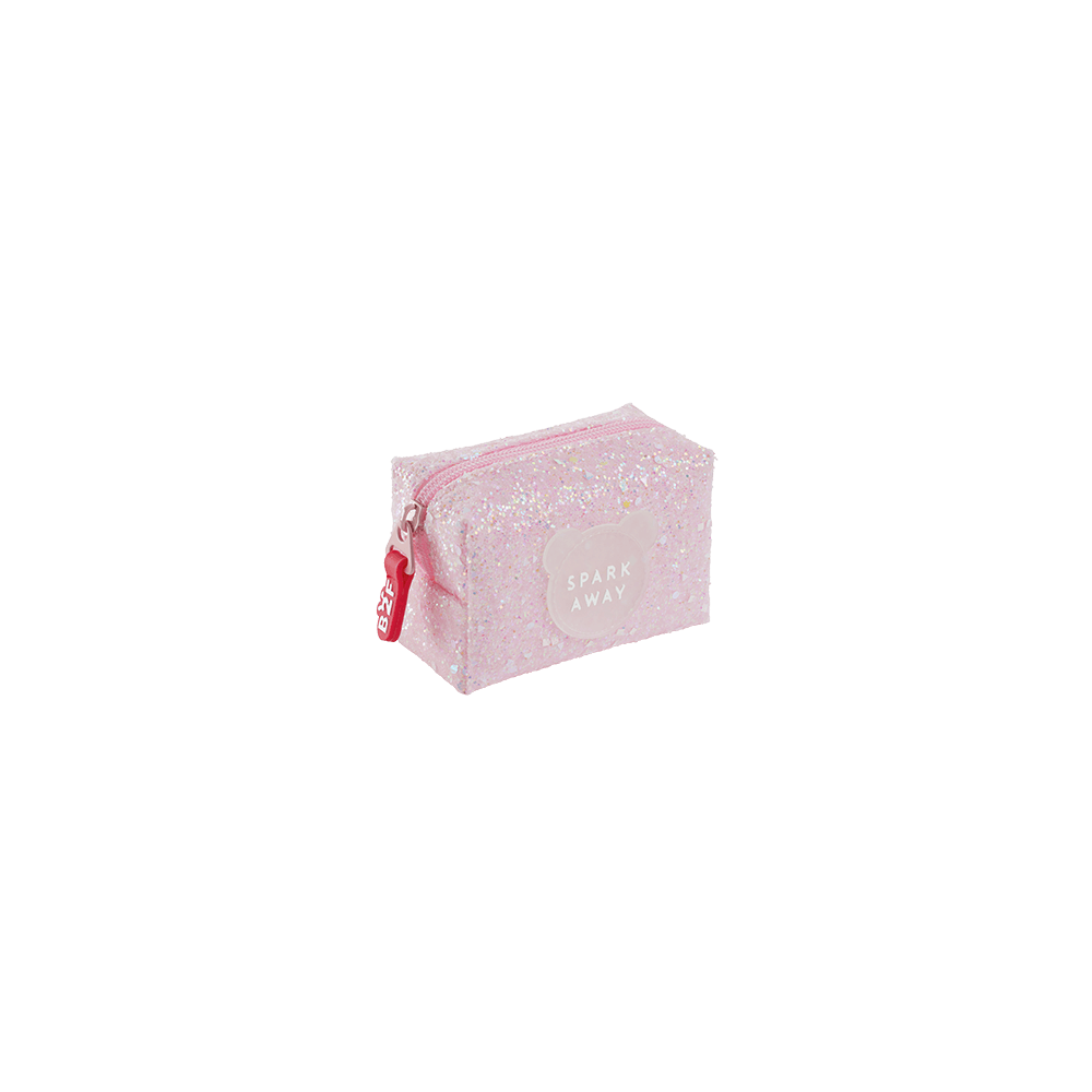 MIQUELRIUS ΠΟΡΤΟΦΟΛΙ ΓΙΑ ΚΕΡΜΑΤΑ 10x7x5cm B2FUN SHINY ΡΟΖ