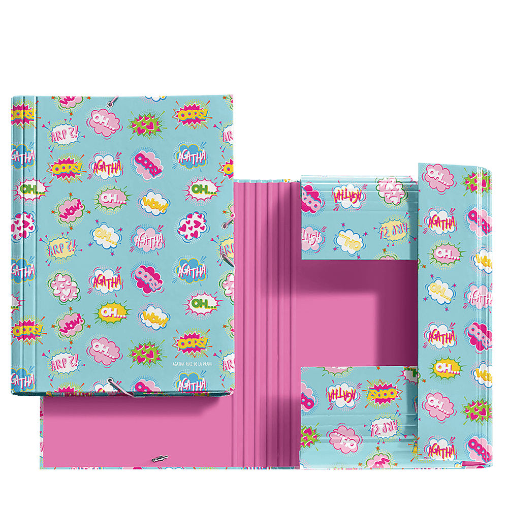 MIQUELRIUS ΦΑΚΕΛΟΣ ΛΑΣΤΙΧΟ ΧΑΡΤΙΝΟΣ 21x29.7cm AGATHA RUIZ DE LA PRADA WOW