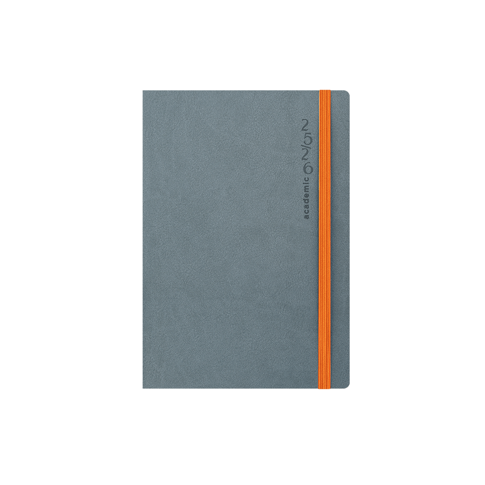 ΗΜΕΡΟΛΟΓΙΟ ΑΚΑΔΗΜΑΙΚΟ ΕΒΔΟΜΑΔΙΑΙΟ 14x21cm FLEXY ΓΚΡΙ