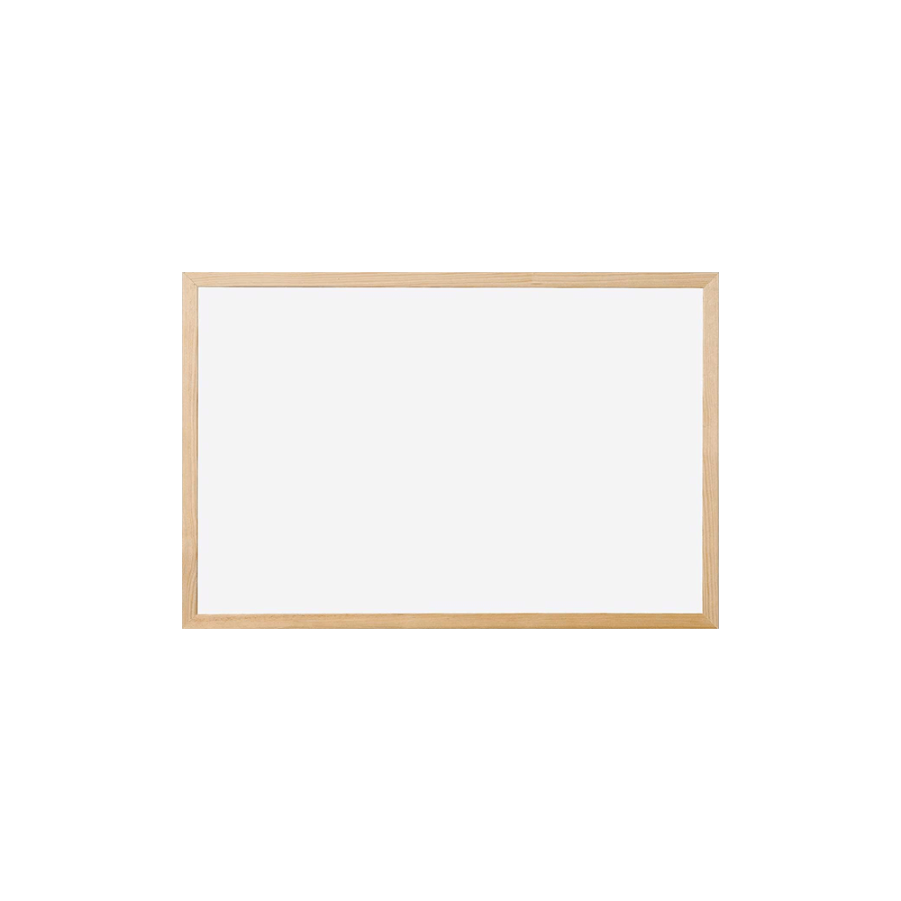 METRON ΠΙΝΑΚΑΣ ΠΛΑΙΣΙΟ ΞΥΛΙΝΟ 40x60cm ΛΕΥΚΟΣ