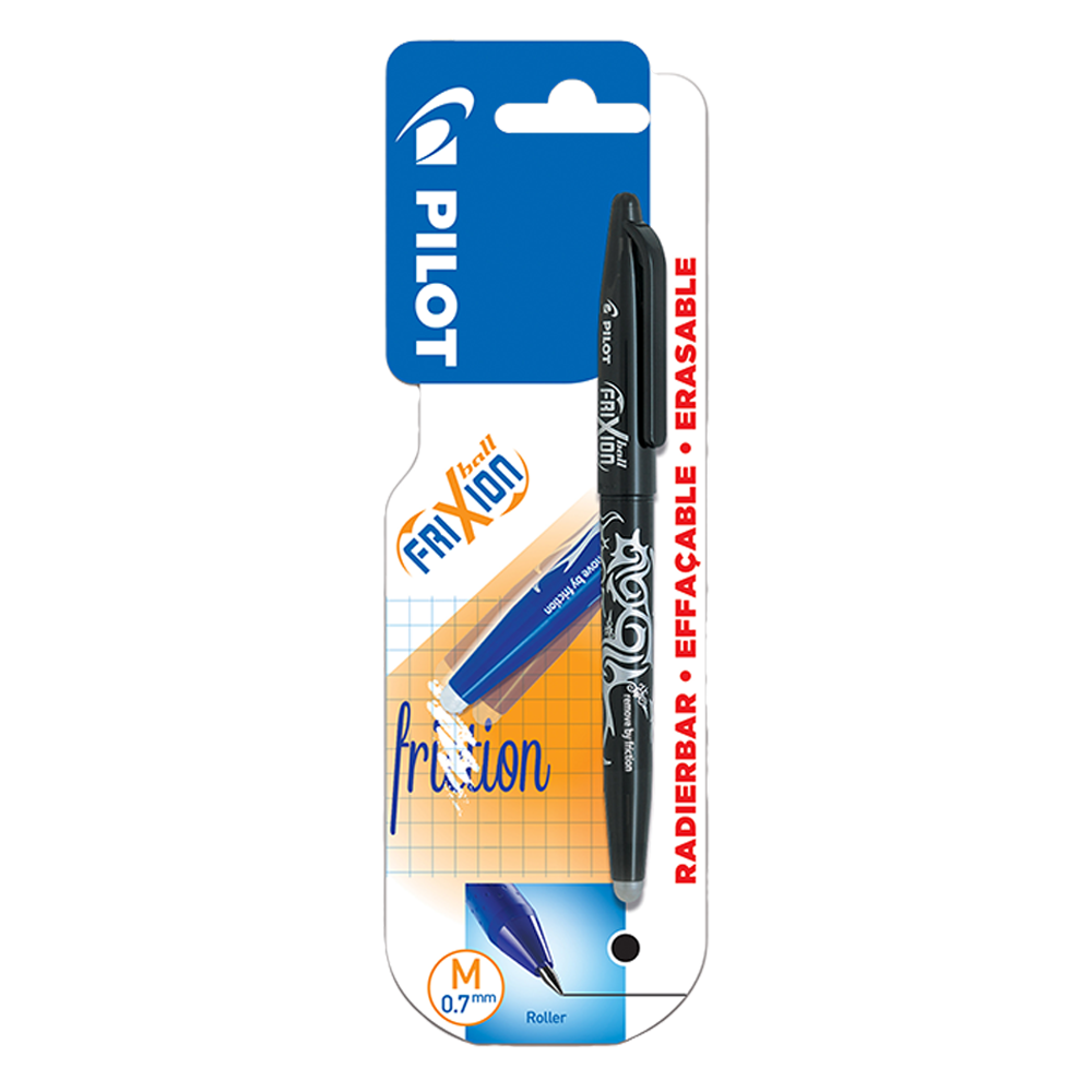 PILOT ΣΤΥΛΟ FRIXION BALL 0.7mm MEDIUM ΜΑΥΡΟ