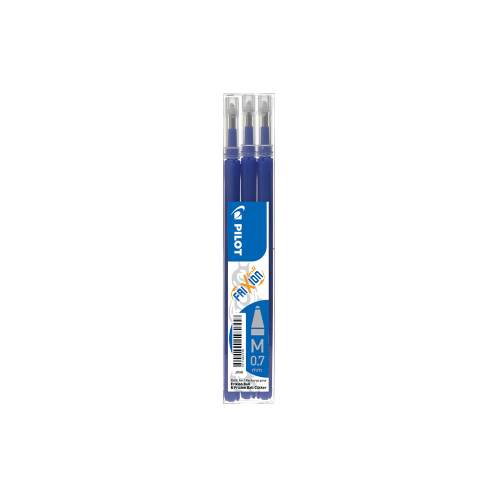PILOT ΑΝΤΑΛΛΑΚΤΙΚΟ ΜΠΛΕ ΜΕΛΑΝΙ FRIXION BALL 0.7mm MEDIUM 3x12 ΤΕΜΑΧΙΑ (Το προιόν πωλείται σε μεμονωμένα τεμάχια του ενός)