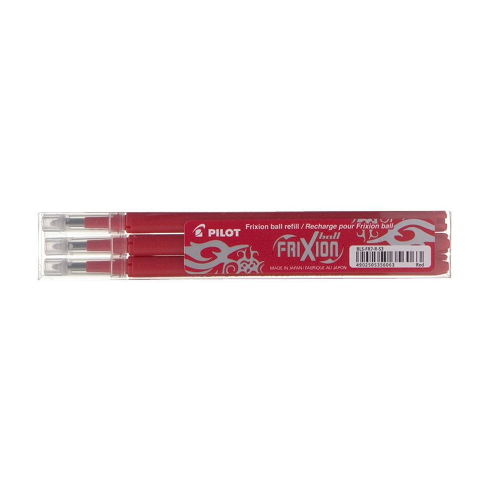 PILOT ΑΝΤΑΛΛΑΚΤΙΚΟ ΚΟΚΚΙΝΟ ΜΕΛΑΝΙ FRIXION BALL 0.7mm MEDIUM 3x (Το προιόν πωλείται σε μεμονωμένα τεμάχια του ενός)
