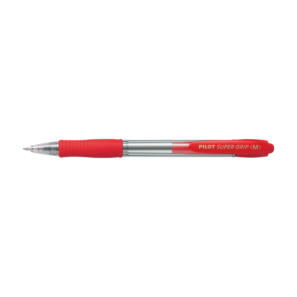 PILOT ΣΤΥΛΟ SUPER GRIP 1.0mm MEDIUM ΚΟΚΚΙΝΟ  (Το προιόν πωλείται σε μεμονωμένα τεμάχια του ενός)