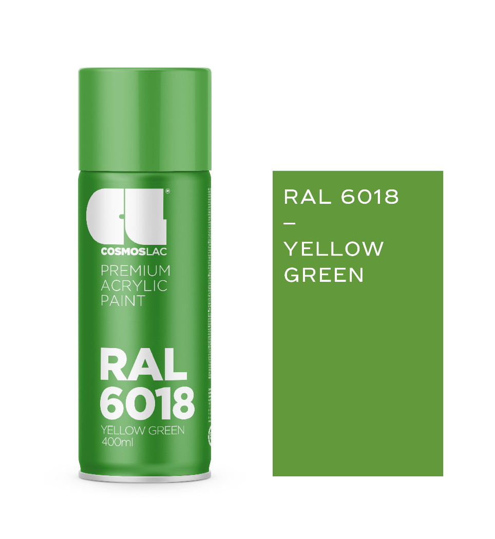 ΣΠΡΕΙ ΧΡΩΜΑΤΟΣ 6018 YELLOW GREEN 400m ΣΠΡΕΙ ΧΡΩΜΑΤΟΣ 6018 YELLOW GREEN 400m