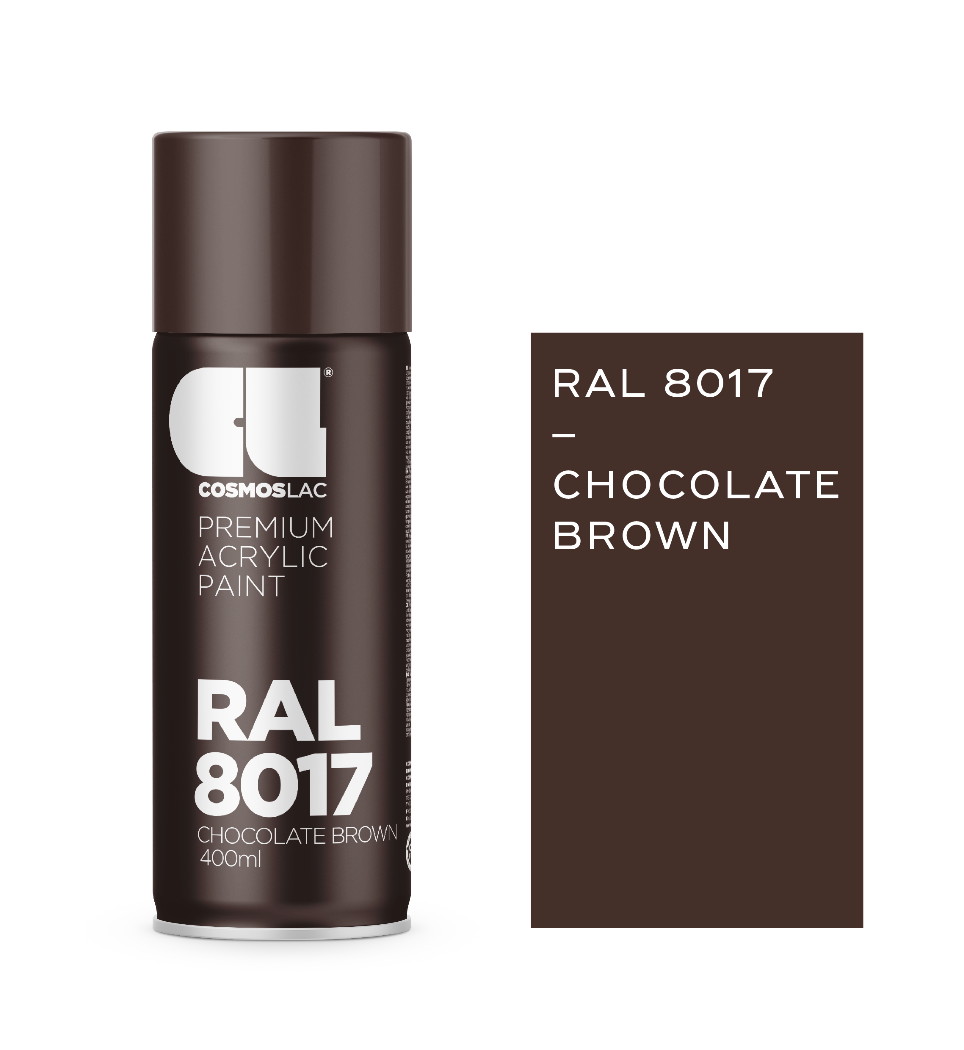 ΣΠΡΕΙ ΧΡΩΜΑΤΟΣ 8017 CHOCOLATE BROWN 400ml ΣΠΡΕΙ ΧΡΩΜΑΤΟΣ 8017 CHOCOLATE BROWN 400ml