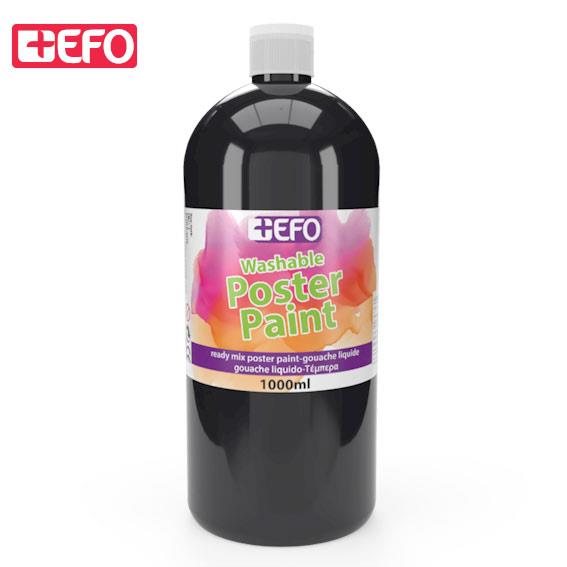 Τέμπερα +Efo 1000ml Μαύρο