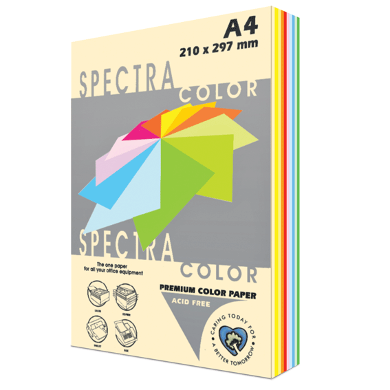 Χαρτόνι Α4 160γρ 125φ 10 χρώματα