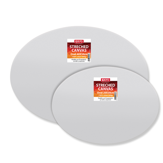 ΚΑΜΒΑΣ ΟΒΑΛ 30Χ40ΕΚ