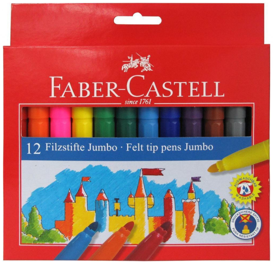 ΜΑΡΚΑΔΟΡΟΙ FABER-CASTELL JUMBO  12 ΧΡΩΜΑΤΑ
