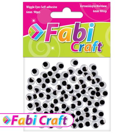 ΜΑΤΑΚΙΑ ΑΥΤΟΚΟΛΛΗΤΑ FABI 6mm 90 ΤΕΜ.