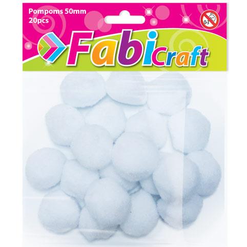 ΡΟΜΡΟΜS FΑΒΙ 5CΜ 20ΤΕΜ ΑΣΠΡΟ