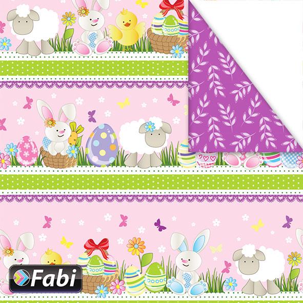 Χαρτόνι Fabi 50x70εκ Πάσχα Joy Bunny Pink 1455051