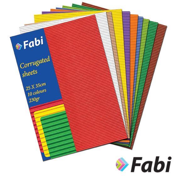 Οντουλέ Μπλοκ Fabi 10 χρώματα 25x35εκ 230γρ