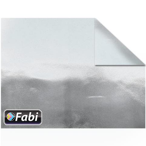 Χρυσοχάρτονο Fabi 50x70εκ Διπλής όψης Ασημί
