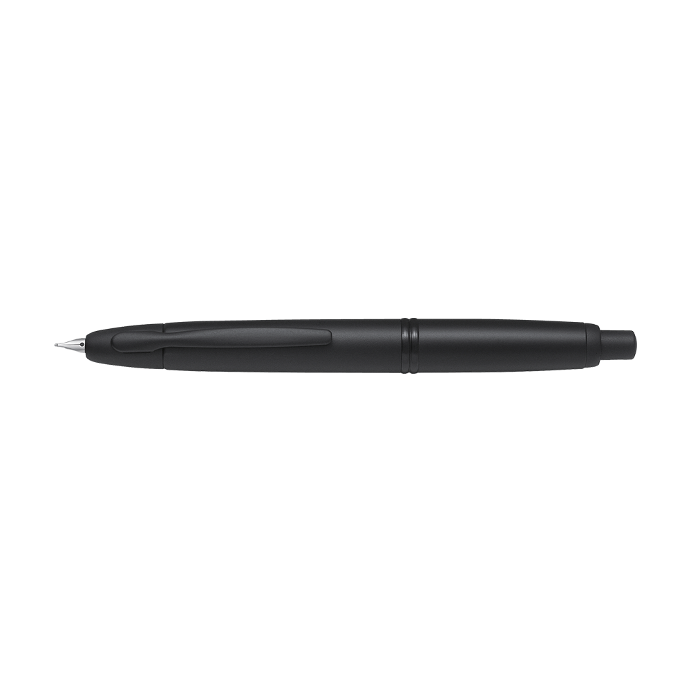 PILOT FINE WRITING ΠΕΝΑ 18Κ. CAPLESS BLACK TRIMS MAT RHODIUM EXTRA FINE ΜΑΥΡΗ