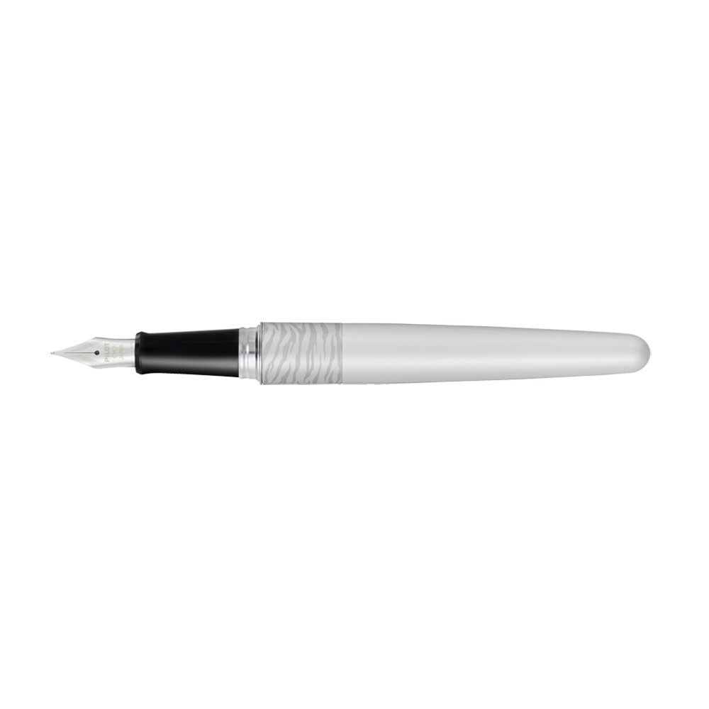 PILOT FINE WRITING ΠΕΝΑ MR2 MEDIUM ΤΙΓΡΗΣ ΛΕΥΚΗ ΜΕ ΚΟΥΤΙ