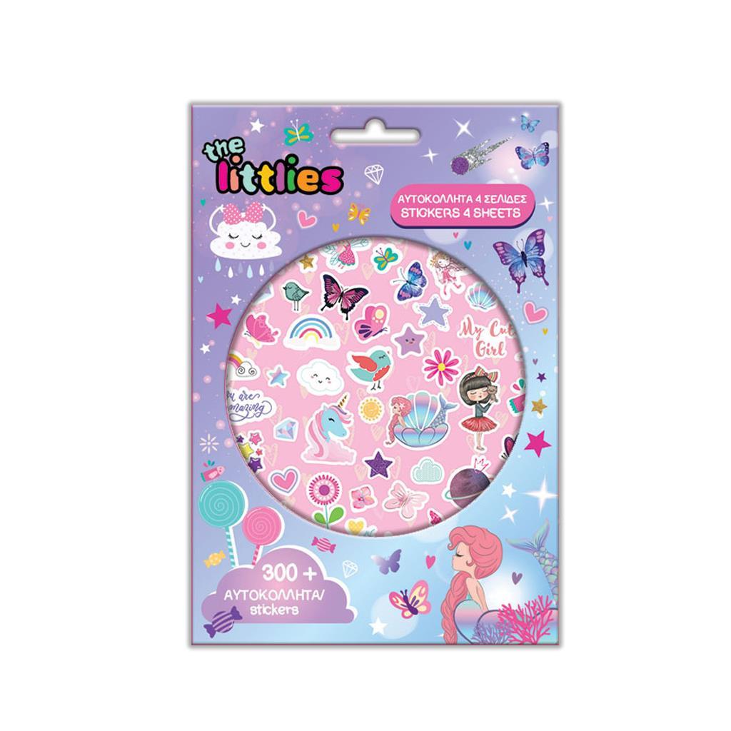 ΑΥΤΟΚΟΛΛΗΤΑ 300ΤΕΜ ΜΠΛΟΚ 14,5Χ21,5ΕΚ THE LITTLES GIRL