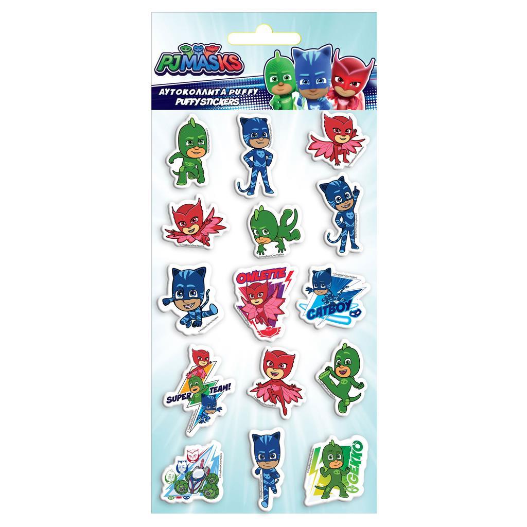 ΑΥΤΟΚΟΛΛΗΤΑ PUFFY PJ MASKS ΑΥΤΟΚΟΛΛΗΤΑ PUFFY PJ MASKS