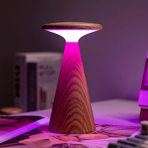 Επιτραπέζιο Φωτιστικό Sylva Mini Gingko Design – Συμπαγές Ξύλινο Φωτιστικό με Φυσικό Φινίρισμα