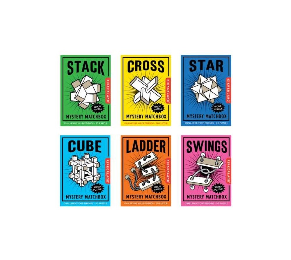 Ξύλινο παζλ με μυστήριο και σπιρτόκουτο - μοναδικό ξύλινο παιχνίδι παζλ