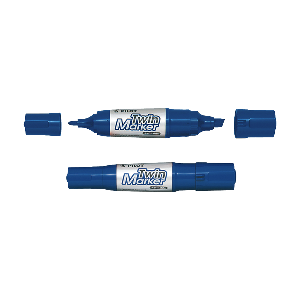 PILOT ΜΑΡΚΑΔΟΡΟΣ ΑΝΕΞΙΤΗΛΟΣ TWIN MARKER JUMBO BROAD ΜΠΛΕ BEGREEN