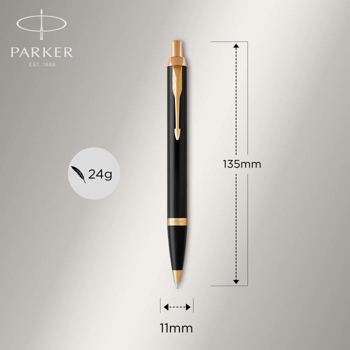 ΣΕΤ PARKER I.M. DUO LACQUER BLACK GT FOUNTAIN PEN - BALLPEN