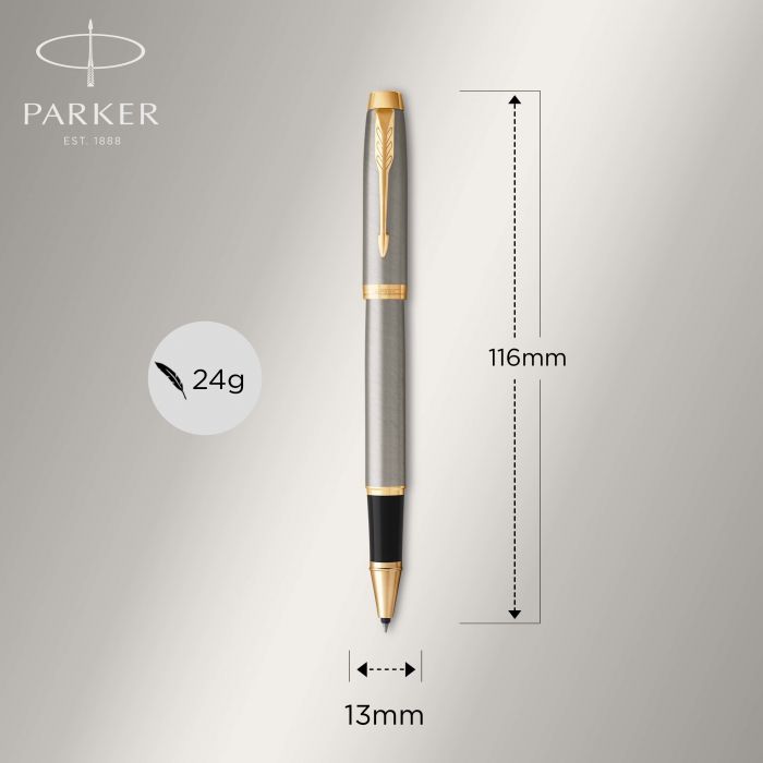 ΣΕΤ PARKER IM DUO BRUSH METAL GT ROLLERBALL-BALLPEN
