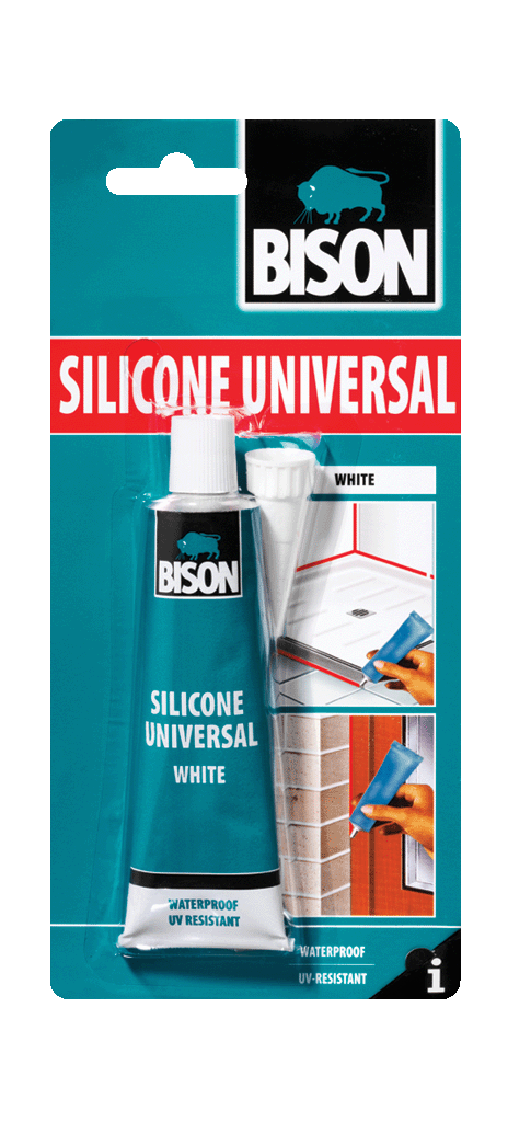 Σιλικόνη Bison Universal Λευκή 60mL Σιλικόνη Bison Universal Λευκή 60mL