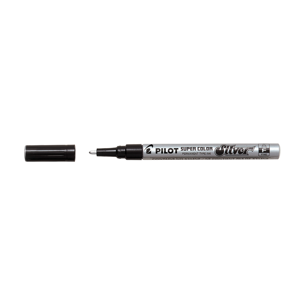 PILOT ΜΑΡΚΑΔΟΡΟΣ SUPER COLOR 3.0mm FINE ΑΣΗΜΙ  (Το προιόν πωλείται σε μεμονωμένα τεμάχια του ενός)