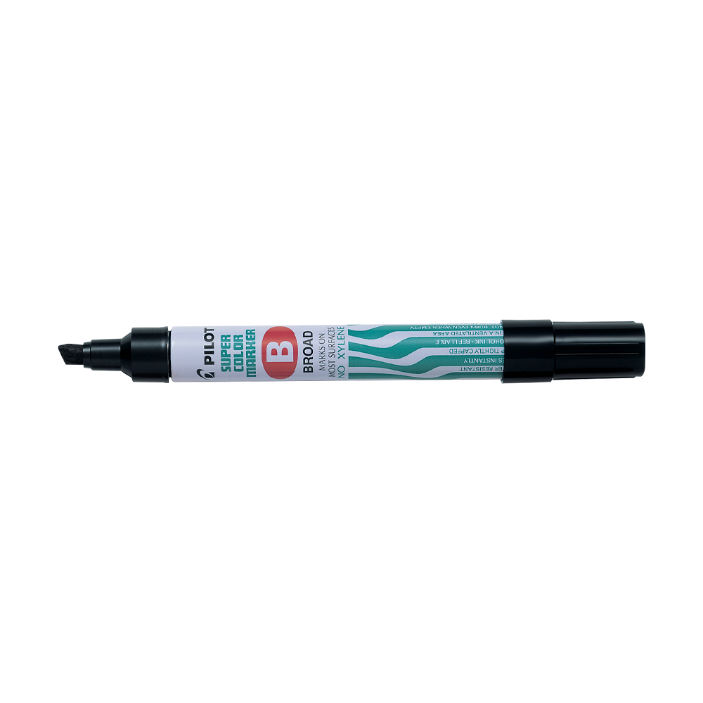 PILOT ΜΑΡΚΑΔΟΡΟΣ ΑΝΕΞΙΤΗΛΟΣ SUPER COLOR SCA BROAD ΜΑΥΡΟ 12 ΤΕΜΑΧΙΑ (Το προιόν πωλείται σε μεμονωμένα τεμάχια του ενός)