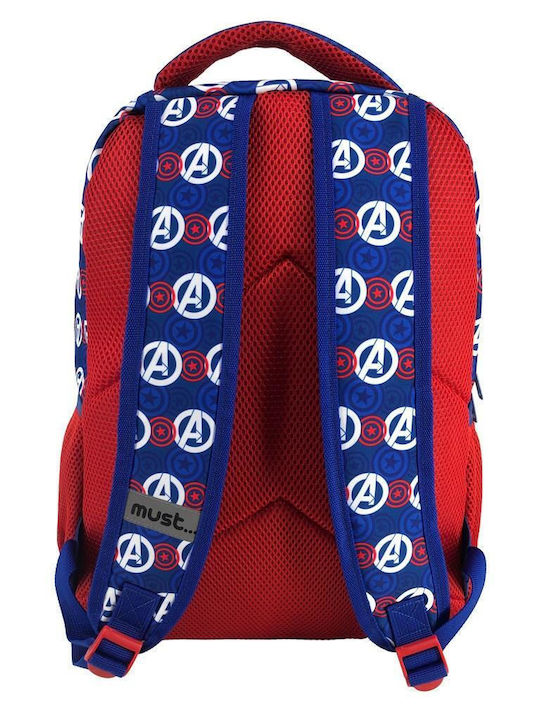 Σχολική Τσάντα Πλάτης Δημοτικού Avengers Captain America Must 3 Θήκες
