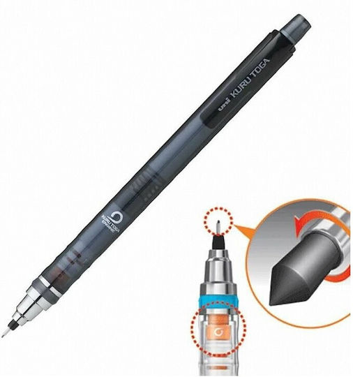 Uni-ball Mitsubishi Pencil UNI KURU TOGA ΜΗΧΑΝΙΚΟ ΜΟΛΥΒΙ 0,5 Mm ΜΑΥΡΟ