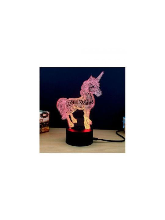 ΛΑΜΠΑ i-TOTAL XL2336 3D LED UNICORN 13x20,5cm