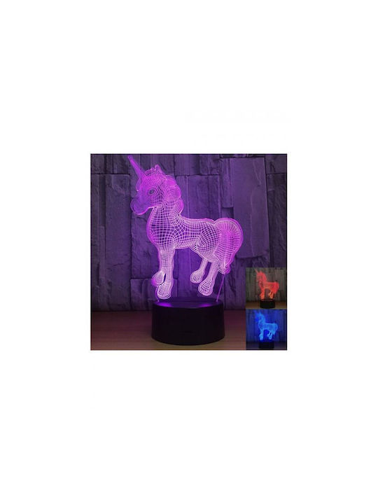 ΛΑΜΠΑ i-TOTAL XL2336 3D LED UNICORN 13x20,5cm