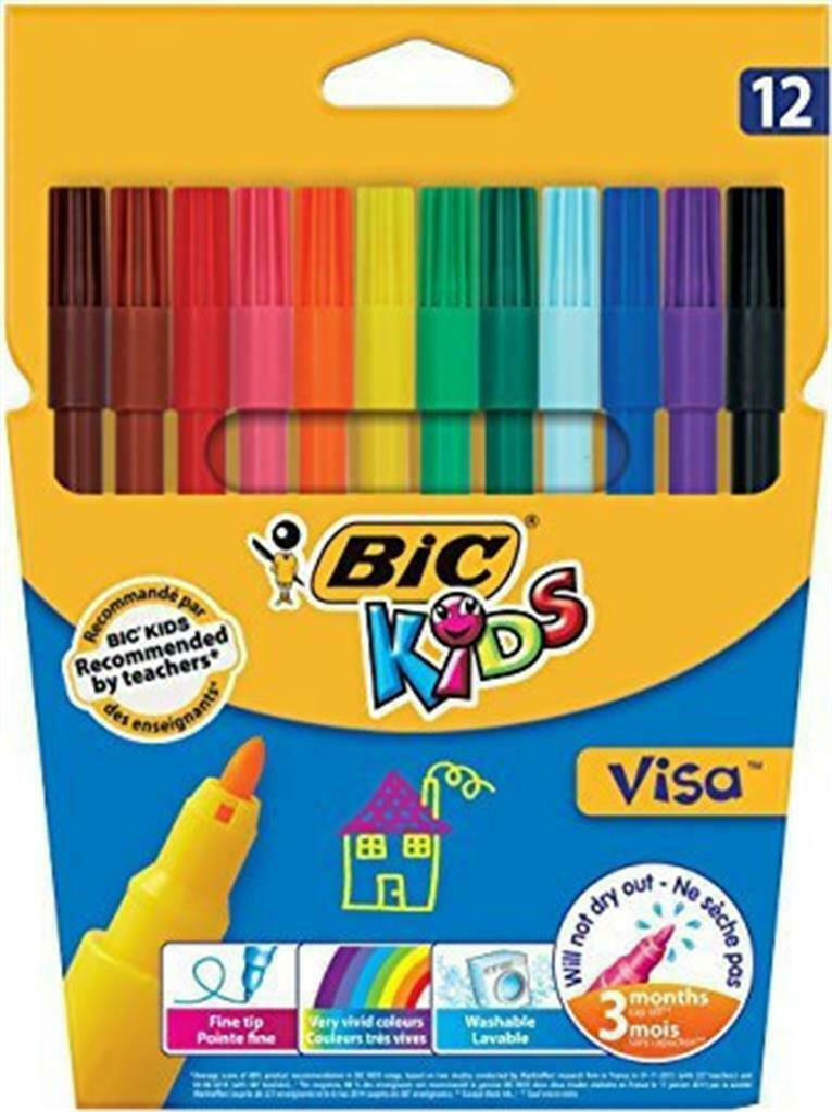 ΜΑΡΚΑΔΟΡΟΙ BIC VISA ΠΛΕΝΟΜΕΝΟΙ 12 ΤΕΜΑΧΙΑ