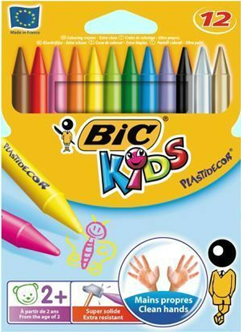 BIC KIDS PLASTIDECOR ΣΕΤ ΚΗΡΟΜΠΟΓΙΕΣ 12 ΤΜΧ BIC KIDS PLASTIDECOR ΣΕΤ ΚΗΡΟΜΠΟΓΙΕΣ 12 ΤΜΧ